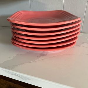 Fiesta wear 7 retired plates flamingo